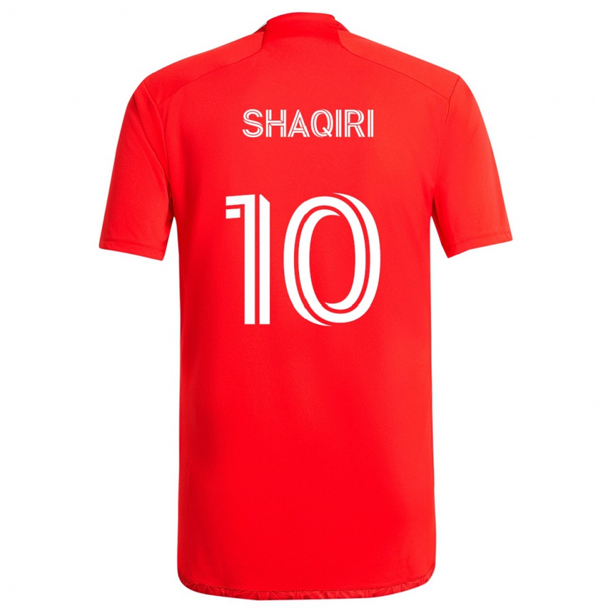 Niño Fútbol Camiseta Xherdan Shaqiri #10 Rojo Blanco 1ª Equipación 2024/25 Argentina