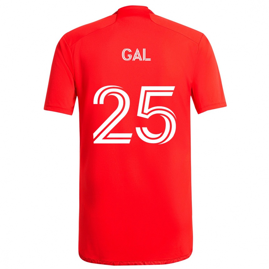 Niño Fútbol Camiseta Jeff Gal #25 Rojo Blanco 1ª Equipación 2024/25 Argentina