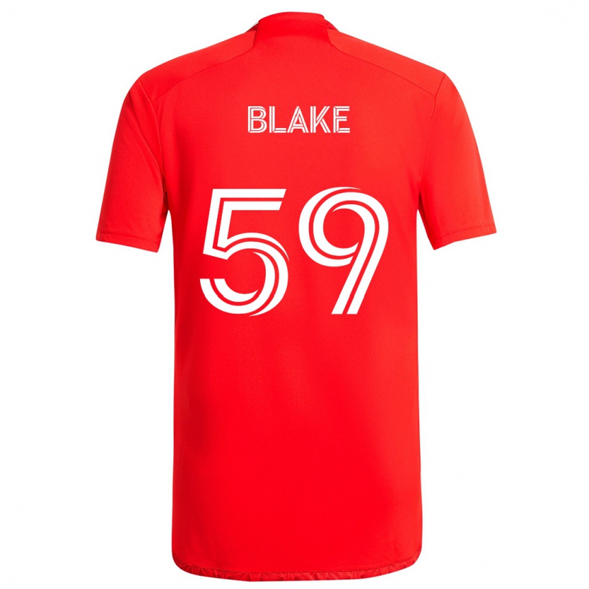 Niño Fútbol Camiseta Romain Blake #59 Rojo Blanco 1ª Equipación 2024/25 Argentina