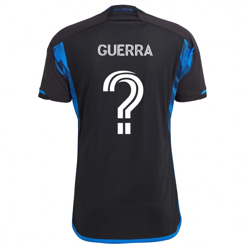 Niño Fútbol Camiseta Mathew Guerra #0 Azul Negro 1ª Equipación 2024/25 Argentina