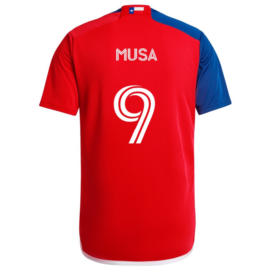 Niño Fútbol Camiseta Petar Musa #9 Azul Rojo 1ª Equipación 2024/25 Argentina