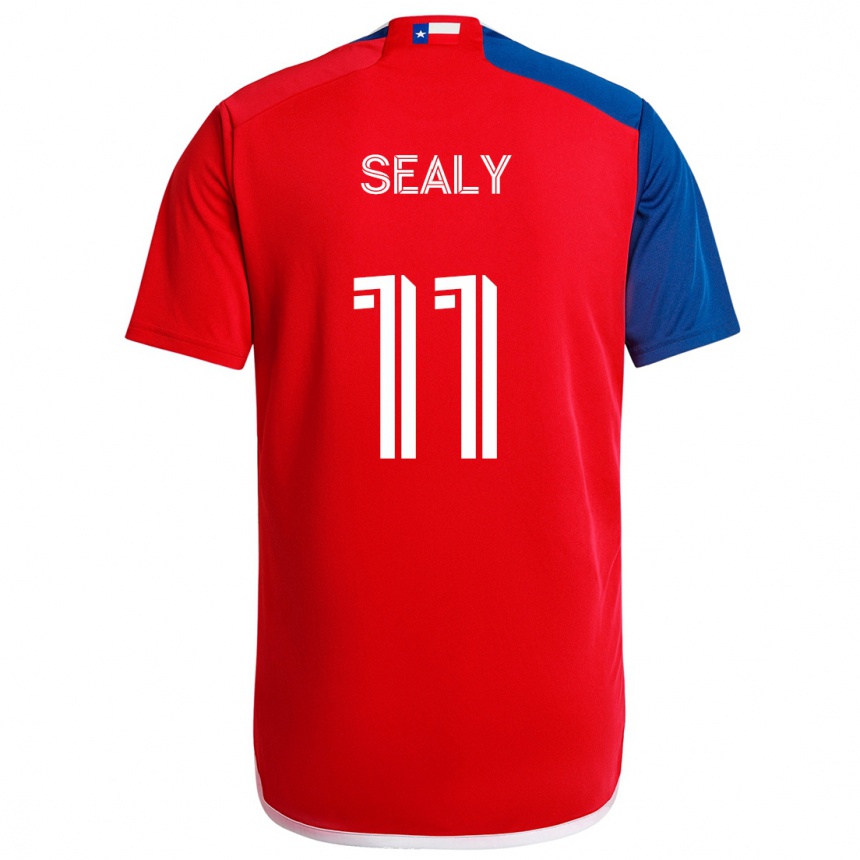 Niño Fútbol Camiseta Dante Sealy #11 Azul Rojo 1ª Equipación 2024/25 Argentina