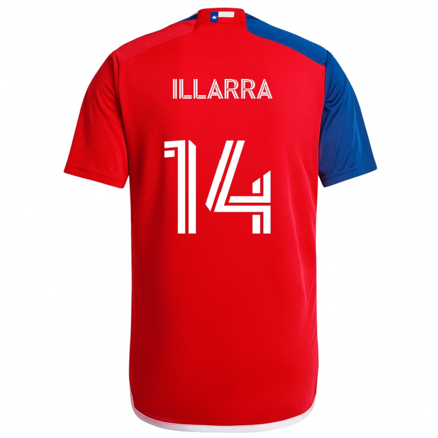 Niño Fútbol Camiseta Asier Illarramendi #14 Azul Rojo 1ª Equipación 2024/25 Argentina