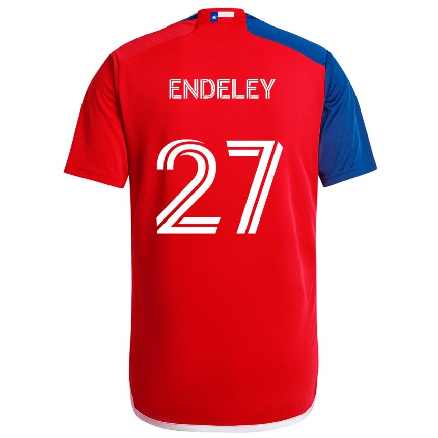 Niño Fútbol Camiseta Herbert Endeley #27 Azul Rojo 1ª Equipación 2024/25 Argentina