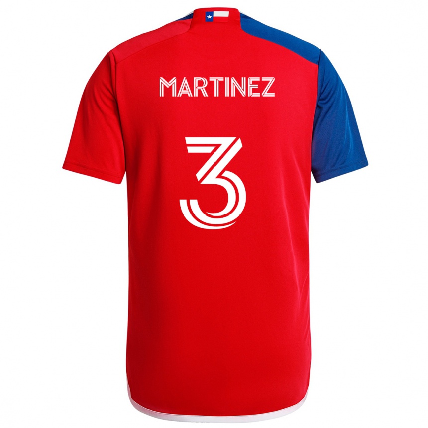 Niño Fútbol Camiseta José Antonio Martínez #3 Azul Rojo 1ª Equipación 2024/25 Argentina