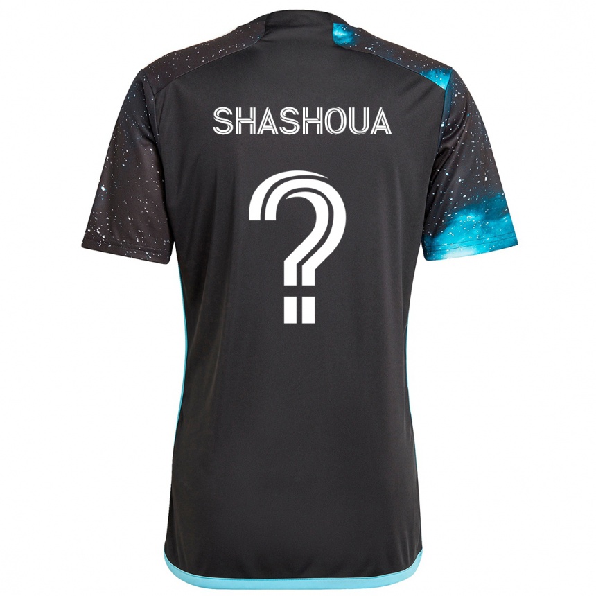 Niño Fútbol Camiseta Samuel Shashoua #0 Azul Negro 1ª Equipación 2024/25 Argentina