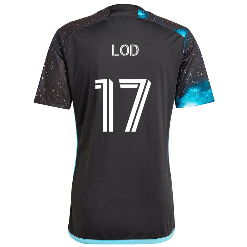 Niño Fútbol Camiseta Robin Lod #17 Azul Negro 1ª Equipación 2024/25 Argentina