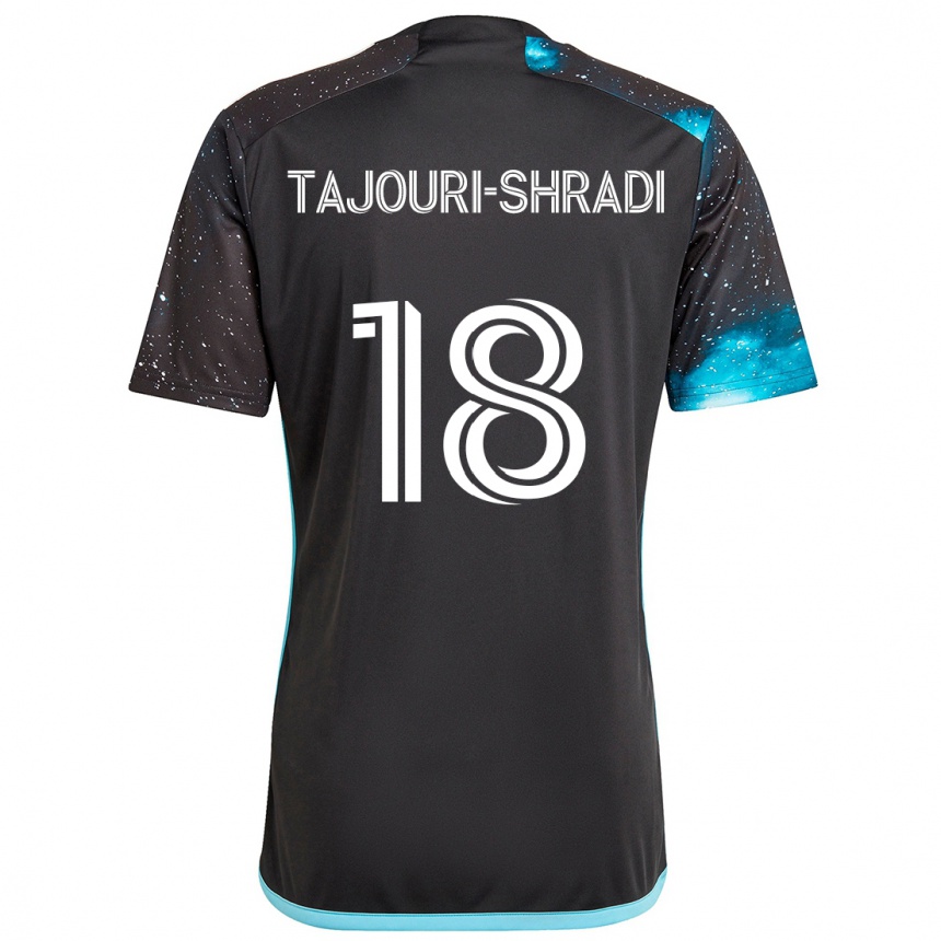 Niño Fútbol Camiseta Ismael Tajouri-Shradi #18 Azul Negro 1ª Equipación 2024/25 Argentina