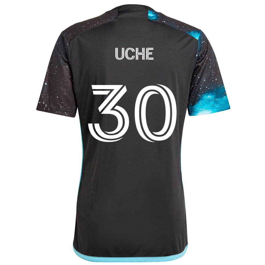 Niño Fútbol Camiseta Cc Uche #30 Azul Negro 1ª Equipación 2024/25 Argentina