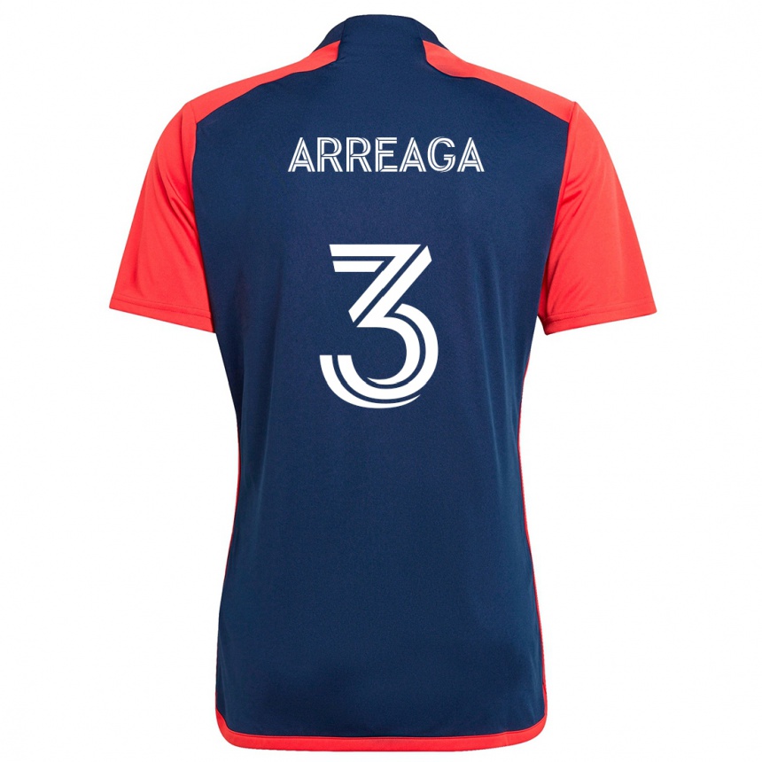 Niño Fútbol Camiseta Xavier Arreaga #3 Azul Rojo 1ª Equipación 2024/25 Argentina