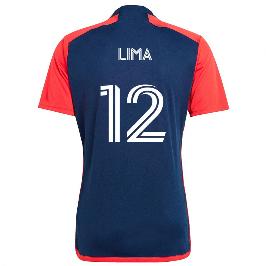 Niño Fútbol Camiseta Nick Lima #12 Azul Rojo 1ª Equipación 2024/25 Argentina