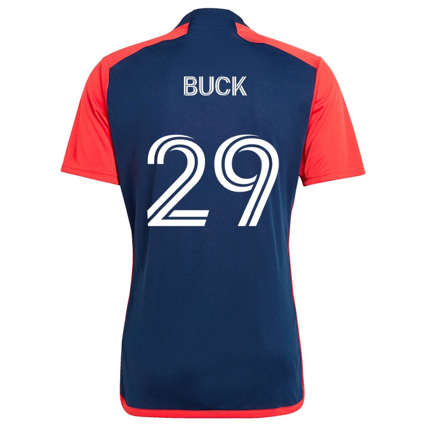 Niño Fútbol Camiseta Noel Buck #29 Azul Rojo 1ª Equipación 2024/25 Argentina