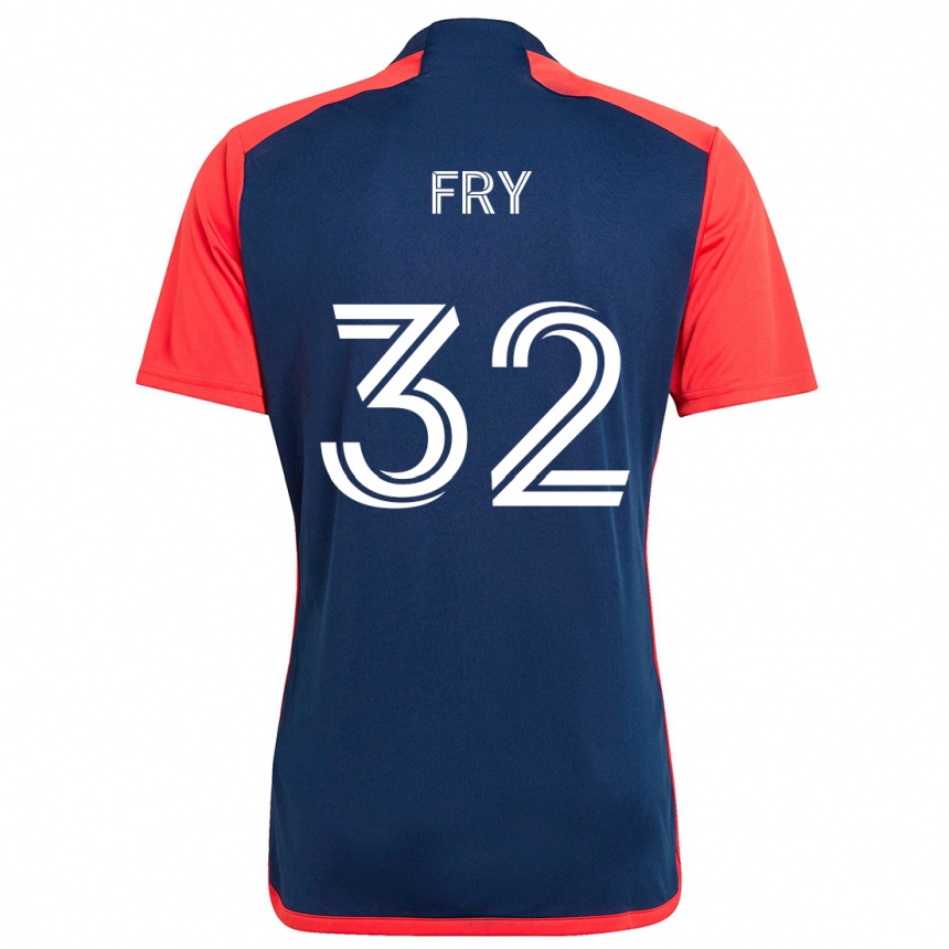 Niño Fútbol Camiseta Malcolm Fry #32 Azul Rojo 1ª Equipación 2024/25 Argentina