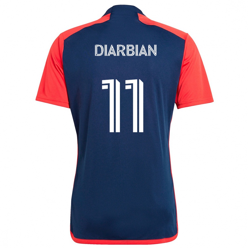 Niño Fútbol Camiseta Gevork Diarbian #11 Azul Rojo 1ª Equipación 2024/25 Argentina