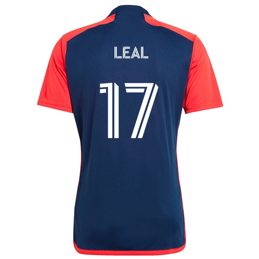 Niño Fútbol Camiseta Patrick Leal #17 Azul Rojo 1ª Equipación 2024/25 Argentina