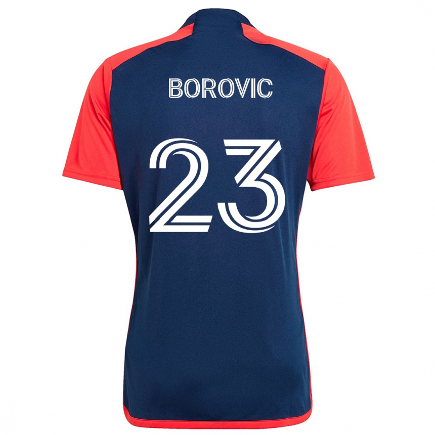 Niño Fútbol Camiseta Luka Borovic #23 Azul Rojo 1ª Equipación 2024/25 Argentina