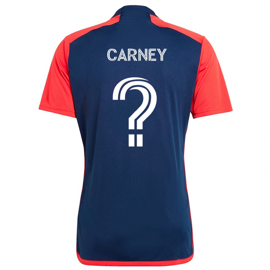 Niño Fútbol Camiseta Ryan Carney #0 Azul Rojo 1ª Equipación 2024/25 Argentina