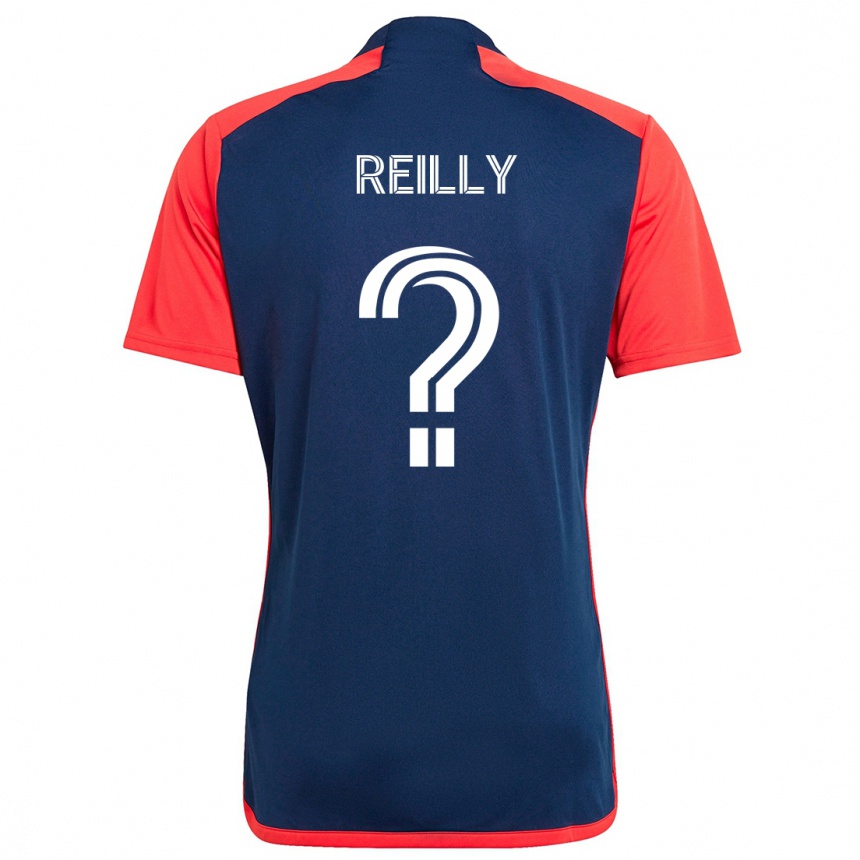 Niño Fútbol Camiseta Aidan Reilly #0 Azul Rojo 1ª Equipación 2024/25 Argentina