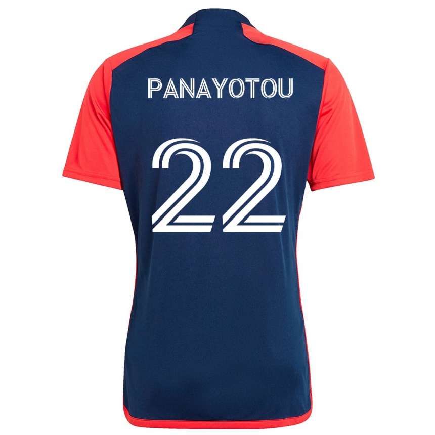 Niño Fútbol Camiseta Jack Panayotou #22 Azul Rojo 1ª Equipación 2024/25 Argentina