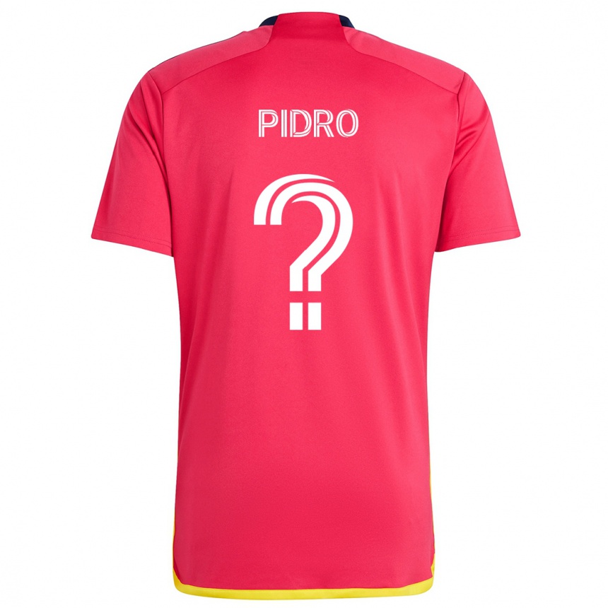 Niño Fútbol Camiseta Selmir Pidro #0 Rojo Azul 1ª Equipación 2024/25 Argentina