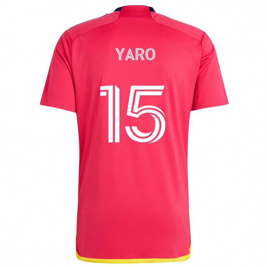 Niño Fútbol Camiseta Joshua Yaro #15 Rojo Azul 1ª Equipación 2024/25 Argentina