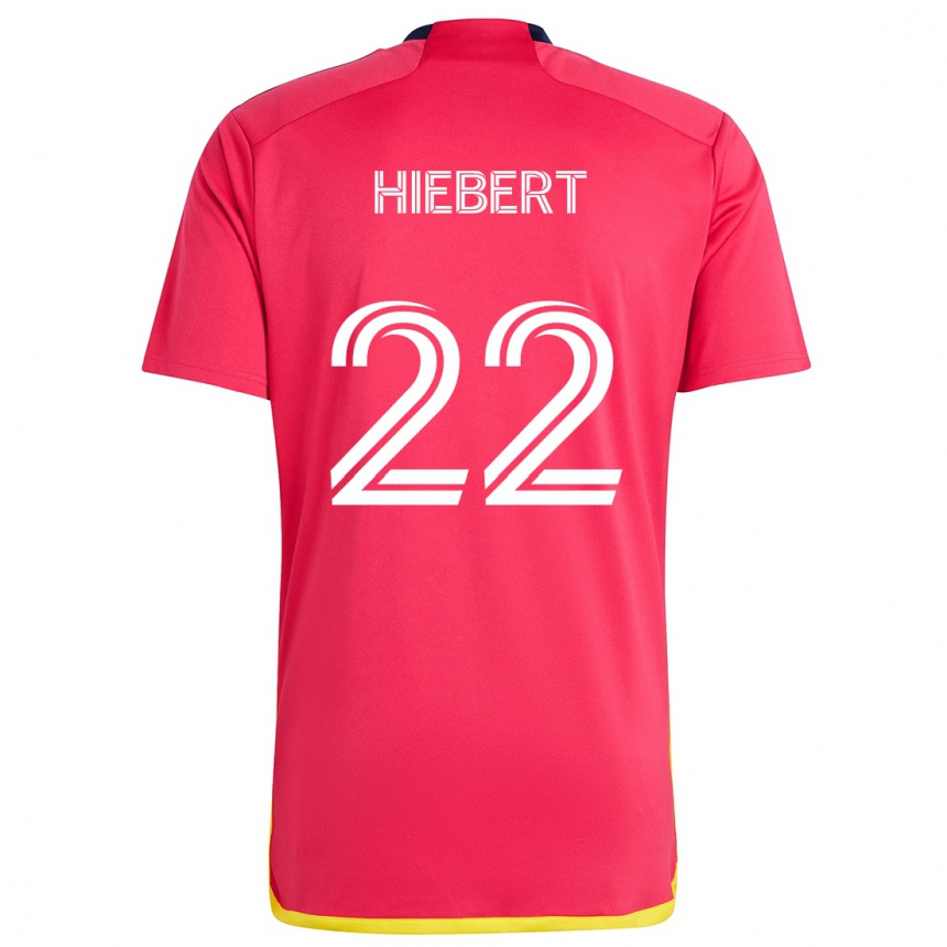 Niño Fútbol Camiseta Kyle Hiebert #22 Rojo Azul 1ª Equipación 2024/25 Argentina