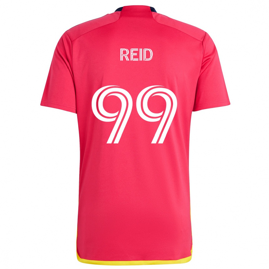 Niño Fútbol Camiseta Jayden Reid #99 Rojo Azul 1ª Equipación 2024/25 Argentina