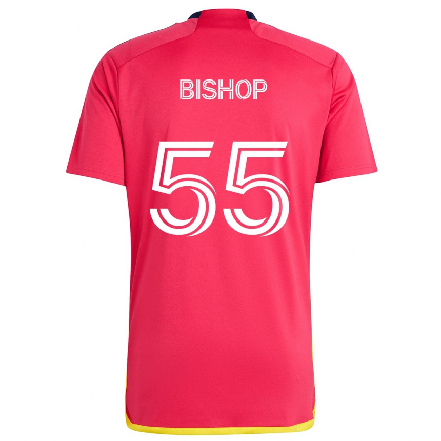 Niño Fútbol Camiseta Nick Bishop #55 Rojo Azul 1ª Equipación 2024/25 Argentina