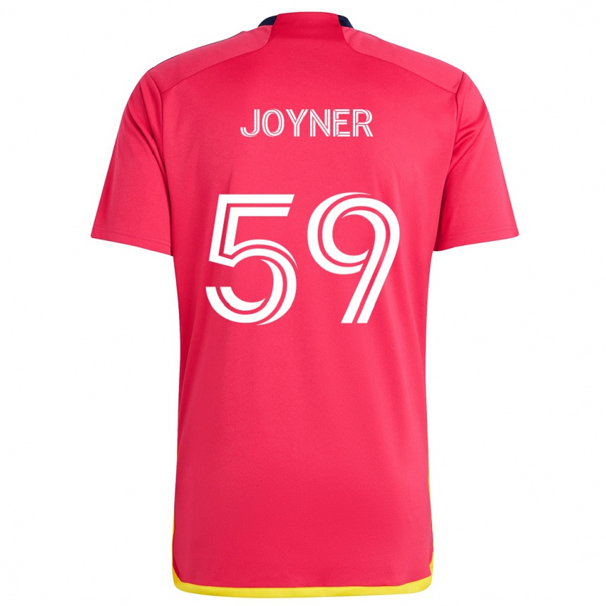 Niño Fútbol Camiseta Mykhi Joyner #59 Rojo Azul 1ª Equipación 2024/25 Argentina