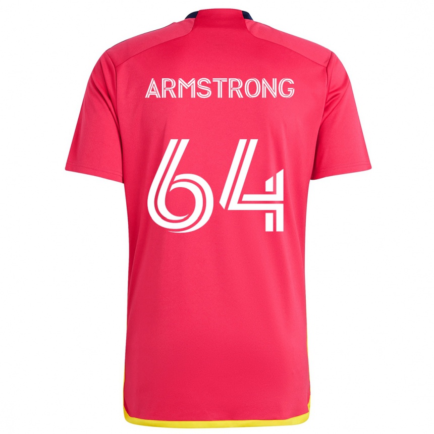 Niño Fútbol Camiseta Dida Armstrong #64 Rojo Azul 1ª Equipación 2024/25 Argentina