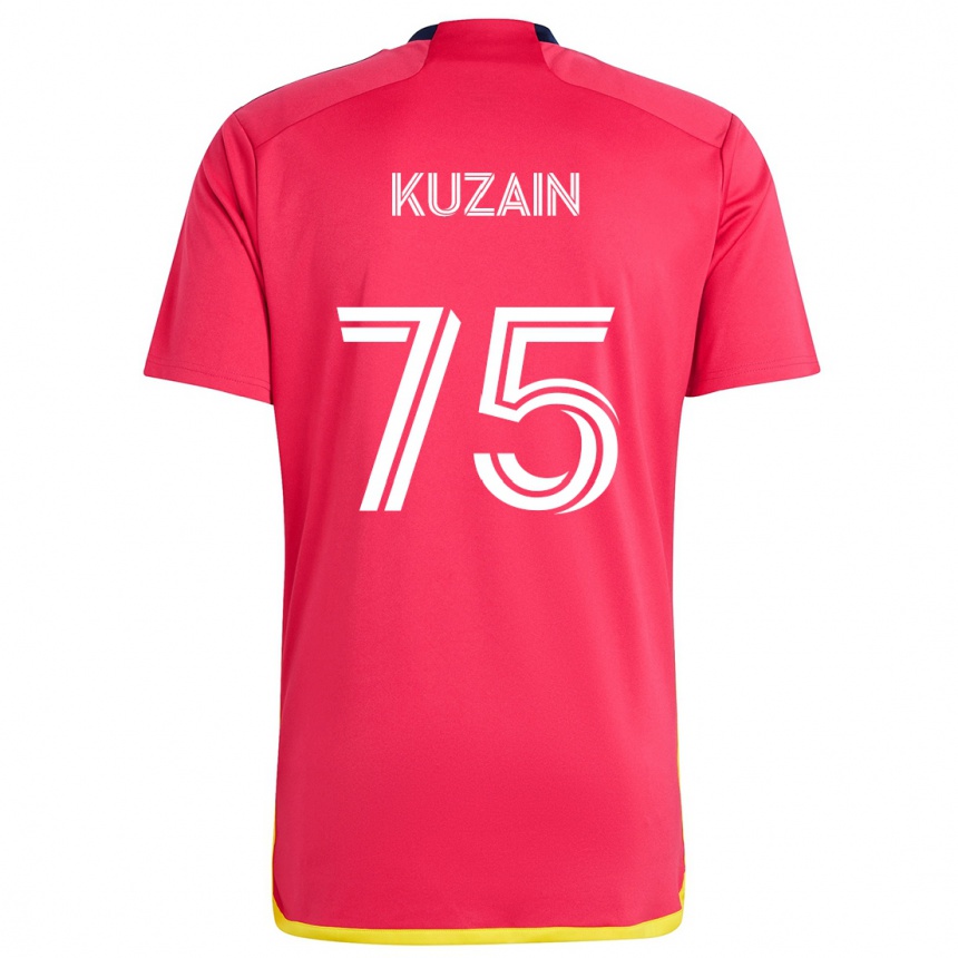 Niño Fútbol Camiseta Wan Kuzain #75 Rojo Azul 1ª Equipación 2024/25 Argentina