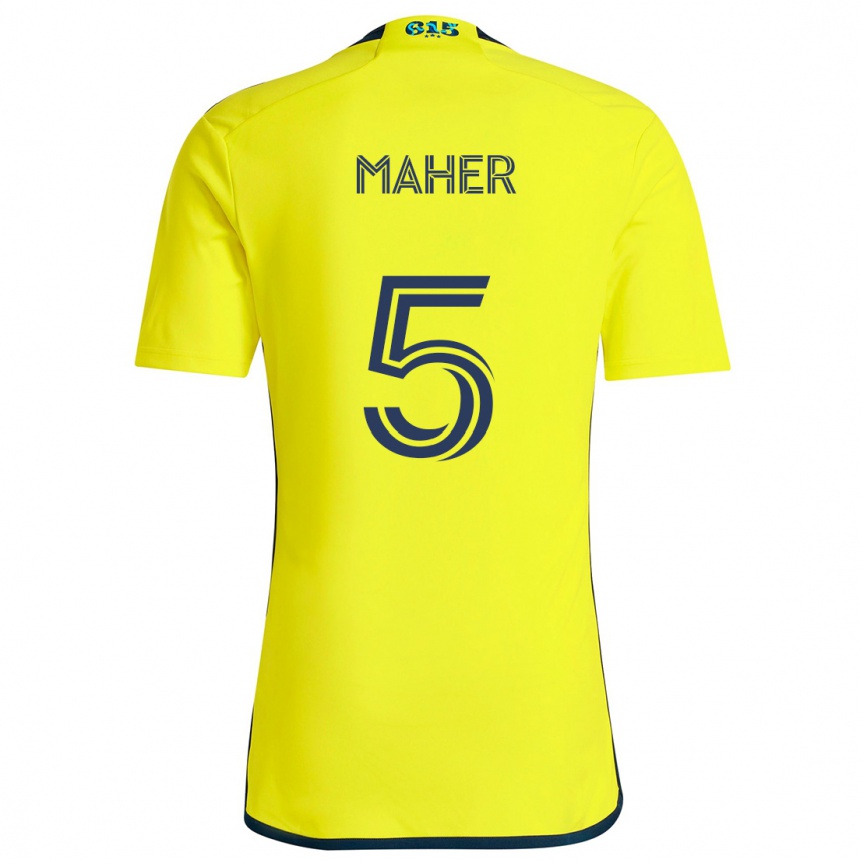 Niño Fútbol Camiseta Jack Maher #5 Amarillo Azul 1ª Equipación 2024/25 Argentina