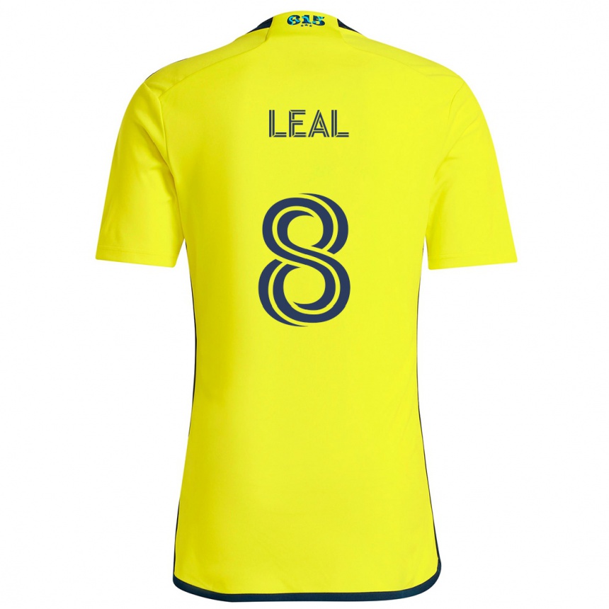 Niño Fútbol Camiseta Randall Leal #8 Amarillo Azul 1ª Equipación 2024/25 Argentina