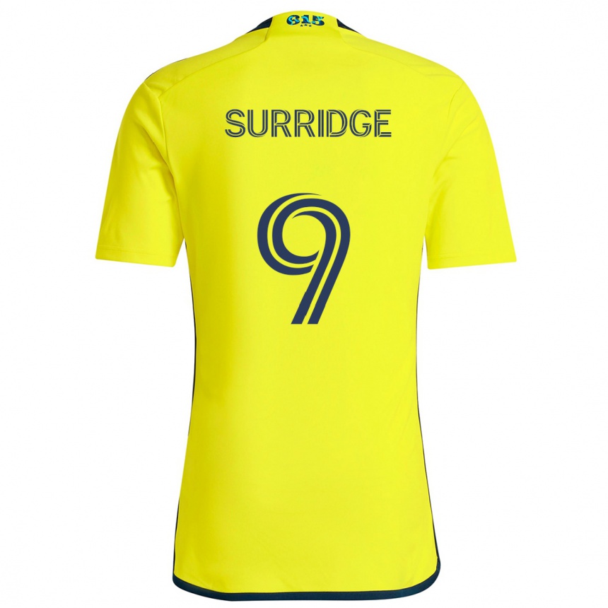 Niño Fútbol Camiseta Sam Surridge #9 Amarillo Azul 1ª Equipación 2024/25 Argentina