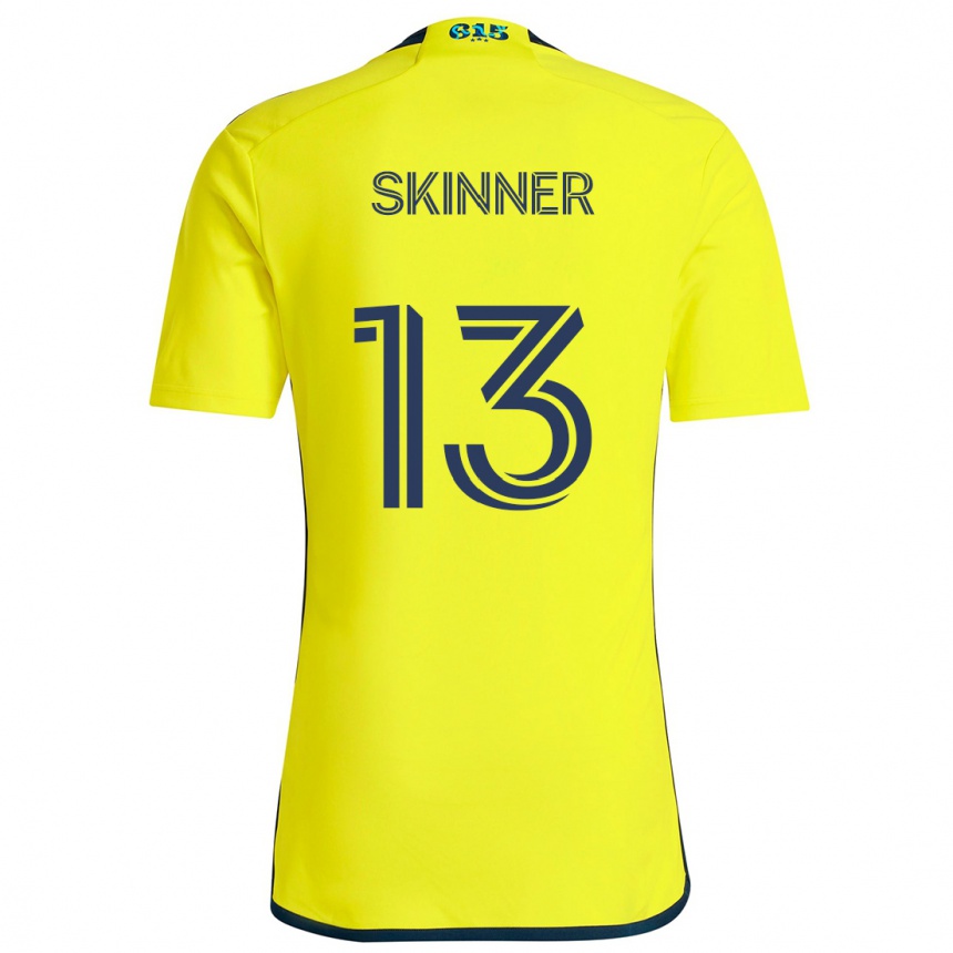 Niño Fútbol Camiseta Joey Skinner #13 Amarillo Azul 1ª Equipación 2024/25 Argentina