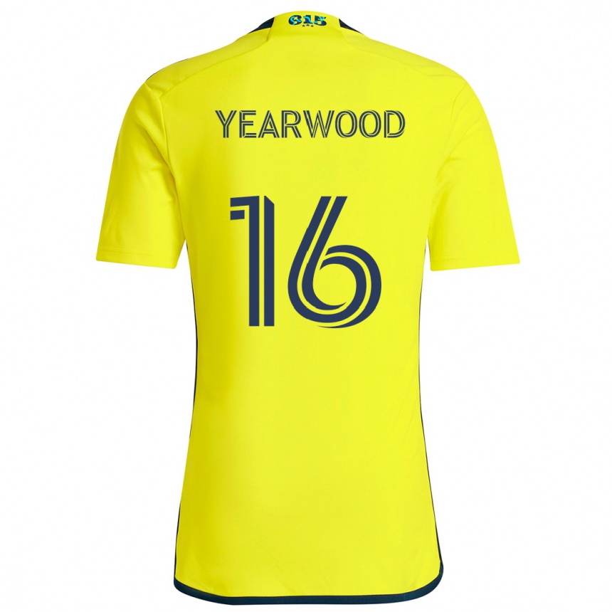 Niño Fútbol Camiseta Dru Yearwood #16 Amarillo Azul 1ª Equipación 2024/25 Argentina