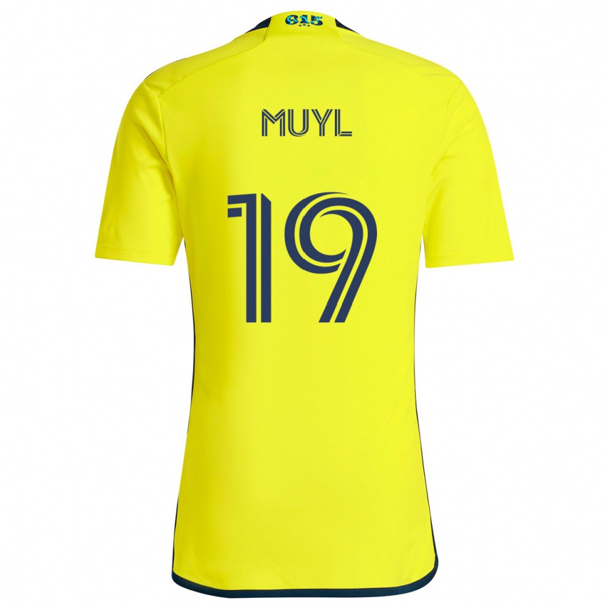 Niño Fútbol Camiseta Alex Muyl #19 Amarillo Azul 1ª Equipación 2024/25 Argentina