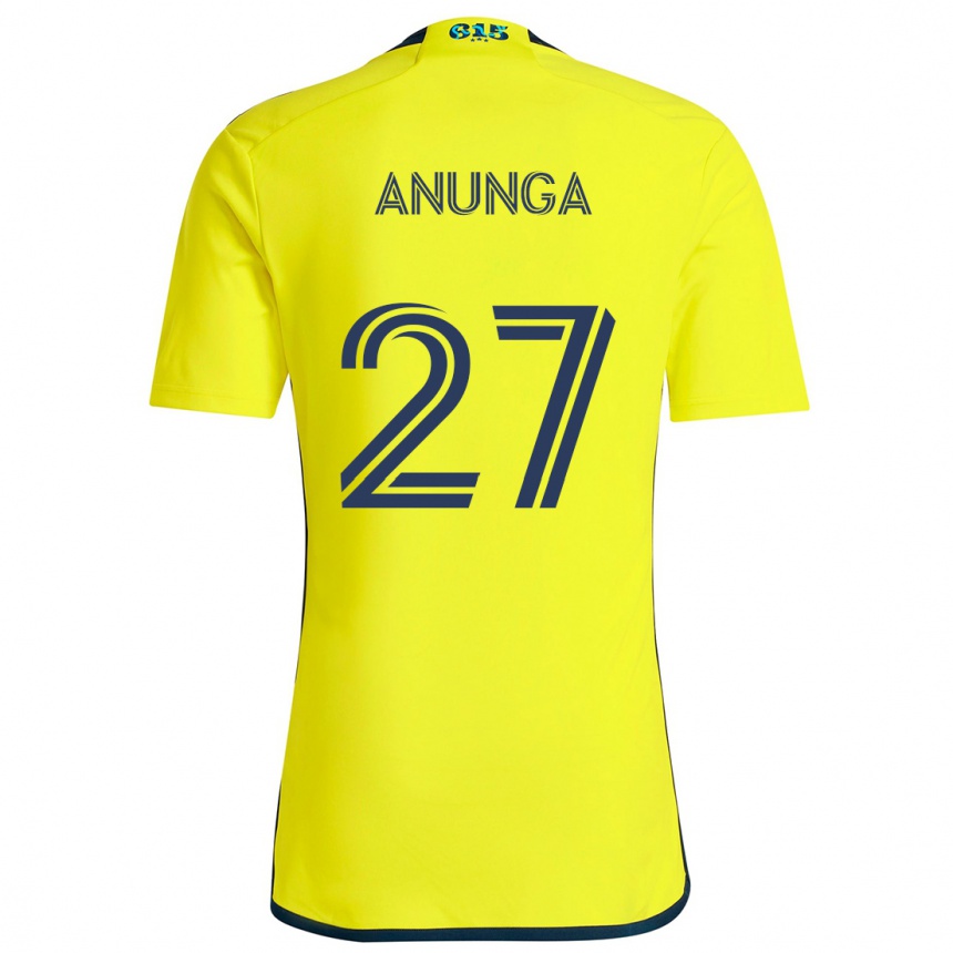 Niño Fútbol Camiseta Tah Anunga #27 Amarillo Azul 1ª Equipación 2024/25 Argentina