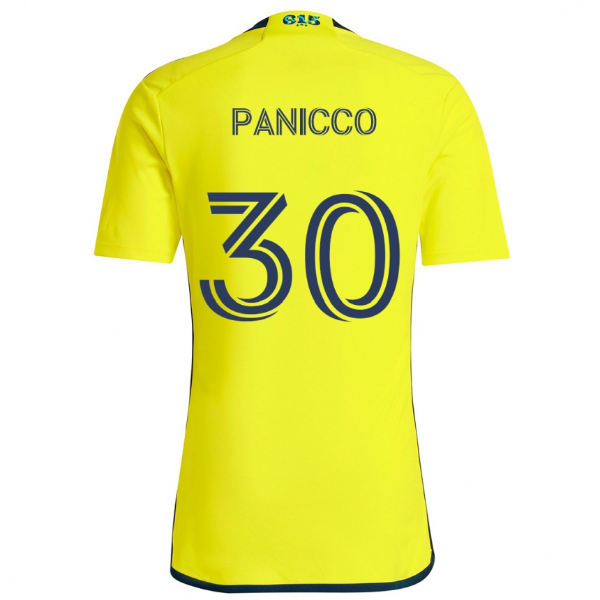 Niño Fútbol Camiseta Elliot Panicco #30 Amarillo Azul 1ª Equipación 2024/25 Argentina