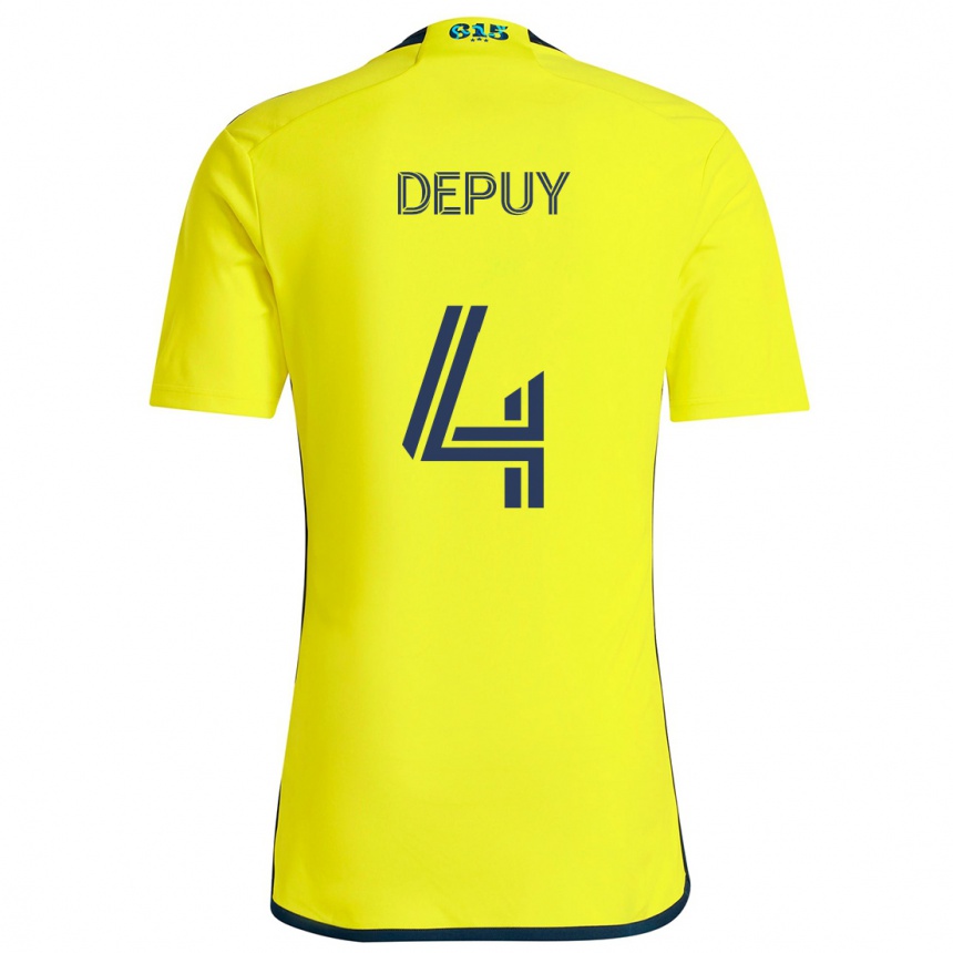 Niño Fútbol Camiseta Nick Depuy #4 Amarillo Azul 1ª Equipación 2024/25 Argentina