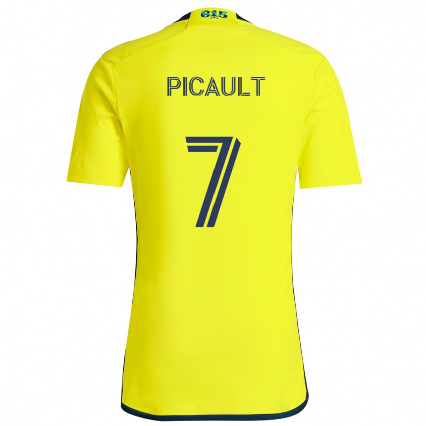 Niño Fútbol Camiseta Fafà Picault #7 Amarillo Azul 1ª Equipación 2024/25 Argentina