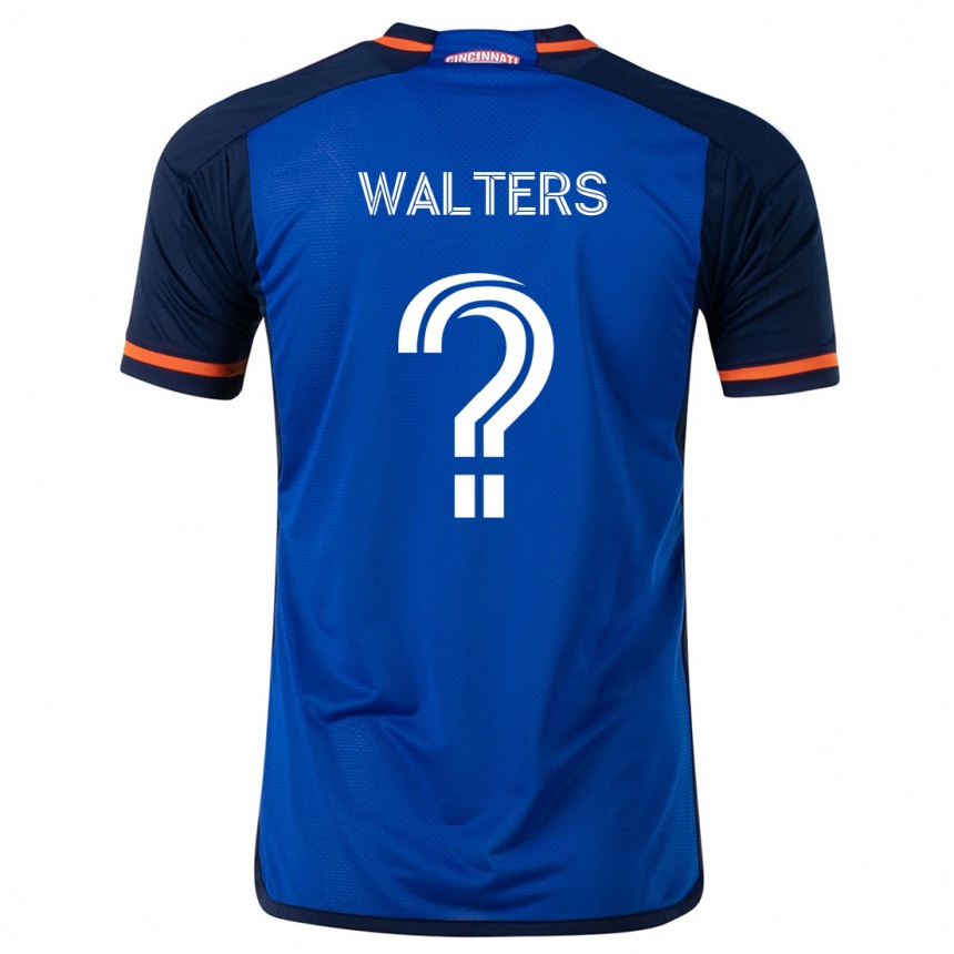 Niño Fútbol Camiseta Paul Walters #0 Azul Blanco 1ª Equipación 2024/25 Argentina