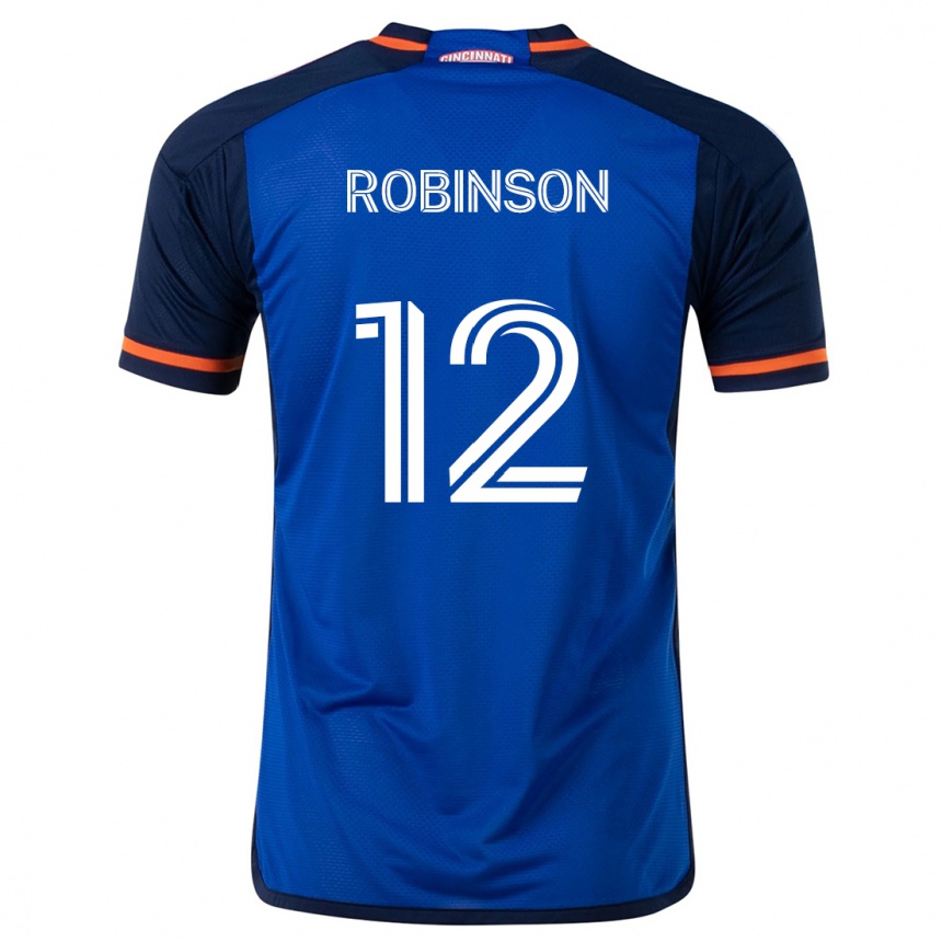 Niño Fútbol Camiseta Miles Robinson #12 Azul Blanco 1ª Equipación 2024/25 Argentina