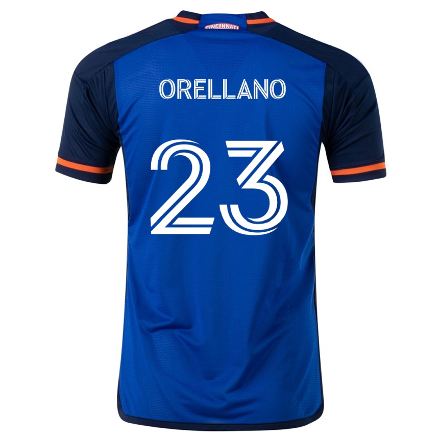 Niño Fútbol Camiseta Luca Orellano #23 Azul Blanco 1ª Equipación 2024/25 Argentina