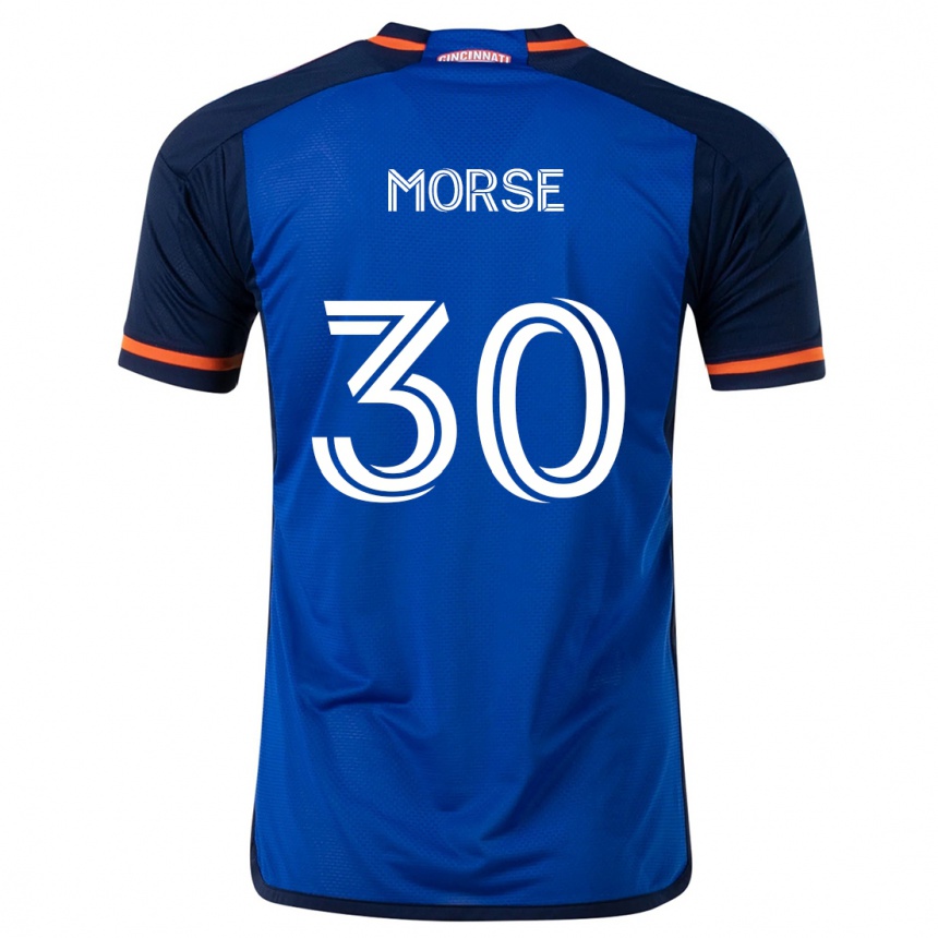 Niño Fútbol Camiseta Hunter Morse #30 Azul Blanco 1ª Equipación 2024/25 Argentina