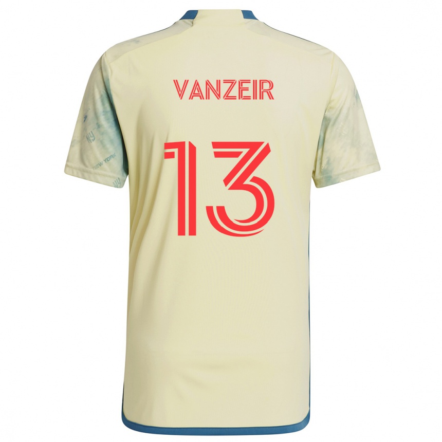 Niño Fútbol Camiseta Dante Vanzeir #13 Amarillo Rojo Azul 1ª Equipación 2024/25 Argentina