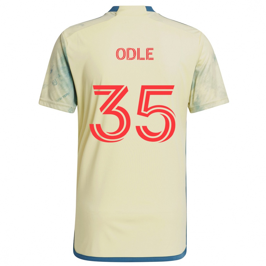 Niño Fútbol Camiseta Dallas Odle #35 Amarillo Rojo Azul 1ª Equipación 2024/25 Argentina