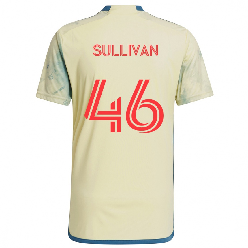 Niño Fútbol Camiseta Dylan Sullivan #46 Amarillo Rojo Azul 1ª Equipación 2024/25 Argentina