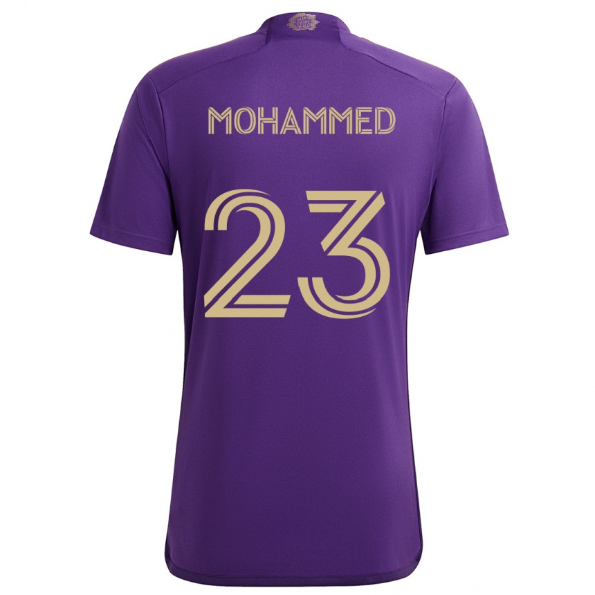 Niño Fútbol Camiseta Shak Mohammed #23 Púrpura Amarillo 1ª Equipación 2024/25 Argentina