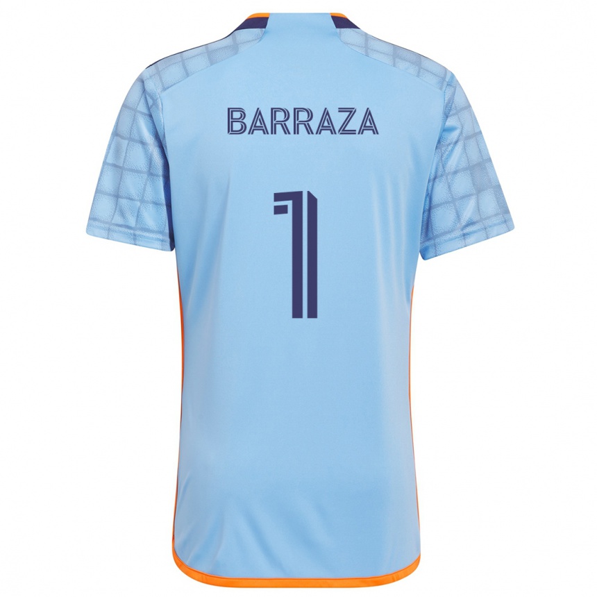 Niño Fútbol Camiseta Luis Barraza #1 Azul Naranja 1ª Equipación 2024/25 Argentina